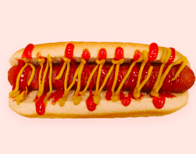 Хот-дог классический с горчицой и кетчупом